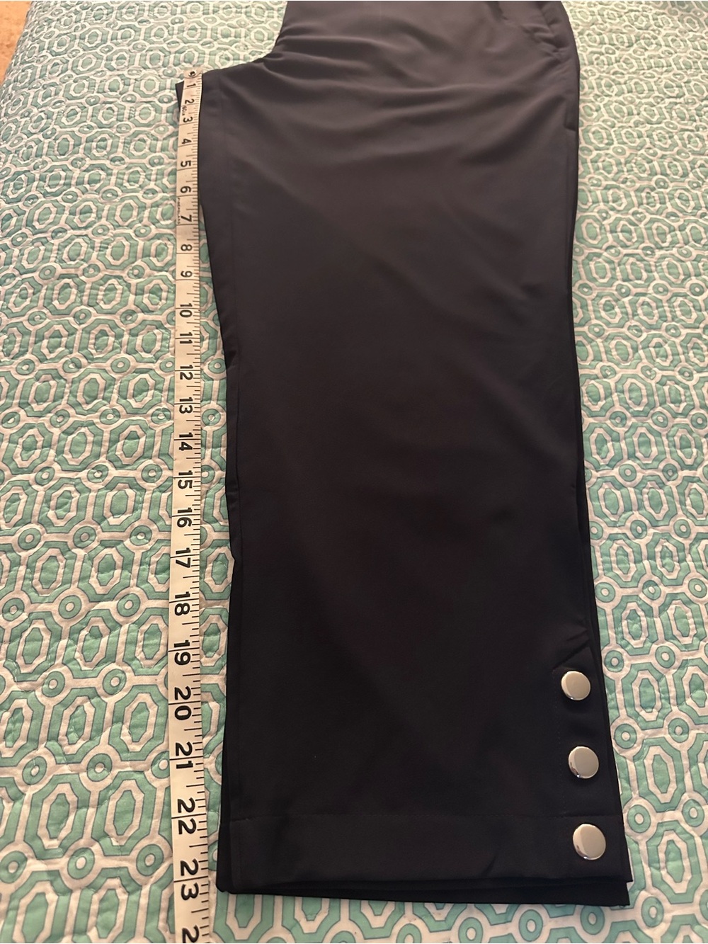 Chico’s, Size 2 (US 12) Black Ankle Pants - Picture 4 of 6